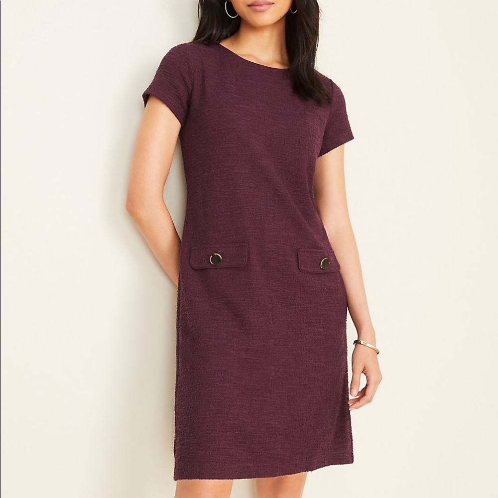 NWT Ann Taylor Textured Bottom Shift Dress